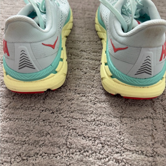 Hoka One One Women's Shoes - Light Blue and Yellow - Picture 2 of 10